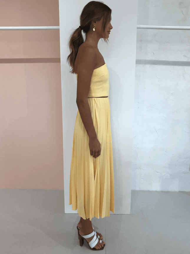 Bec & Bridge Sunny Set | Butter Yellow | Size 8 for rent on The Volte - main image