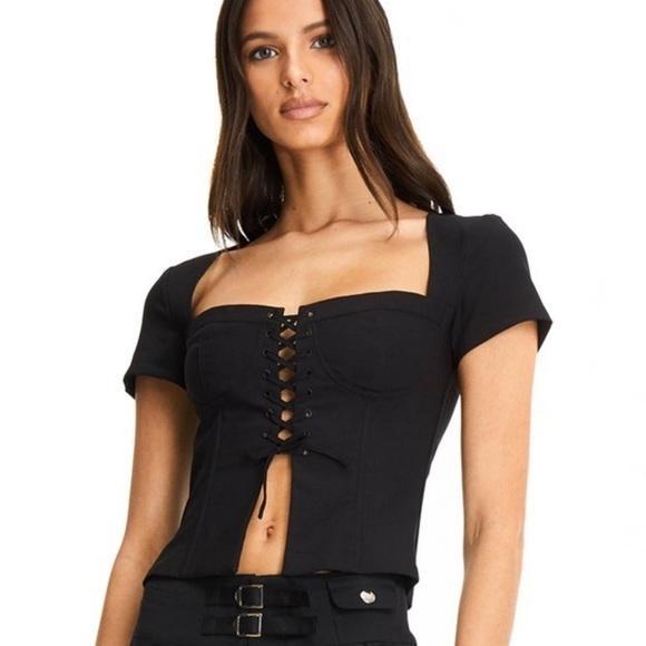 I. AM. GIA Evita Top Black Size 10  - Image 2
