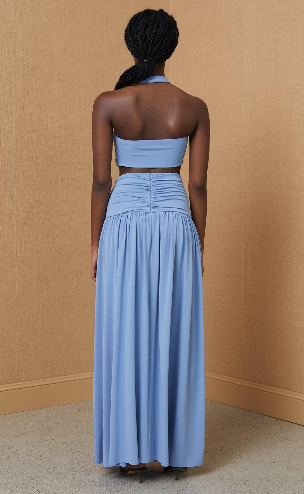 Bec & Bridge Minx Bandeau Top Dusk Blue Size 8 - Image 4