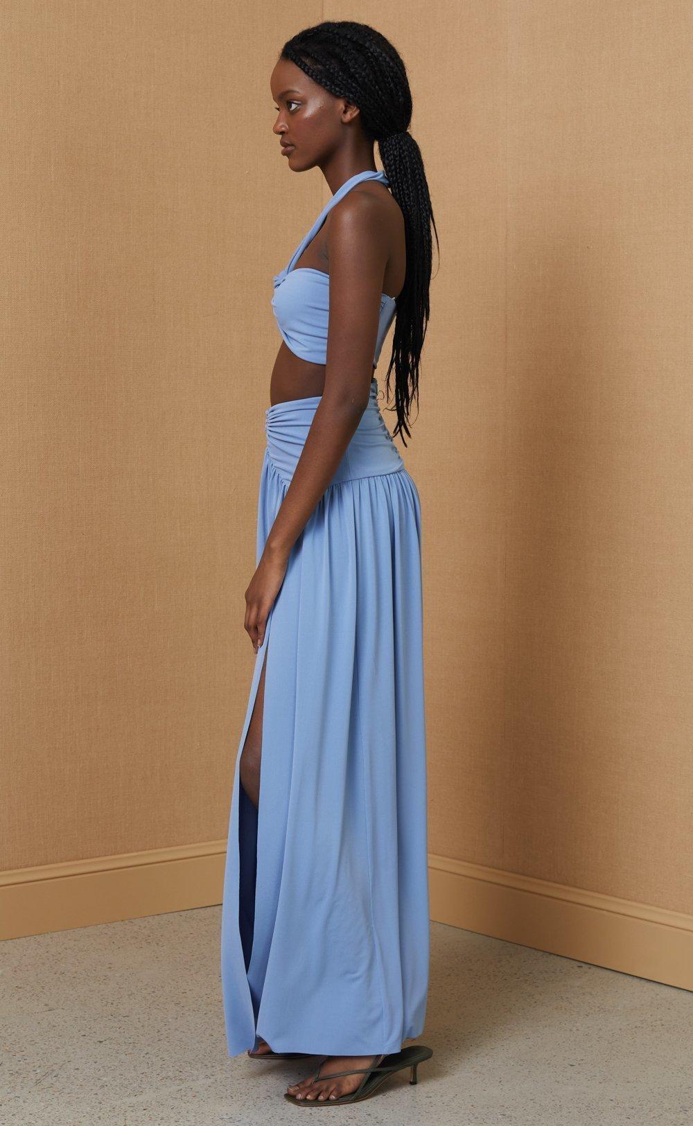 Bec & Bridge Minx Bandeau Top Dusk Blue Size 8 - Image 3
