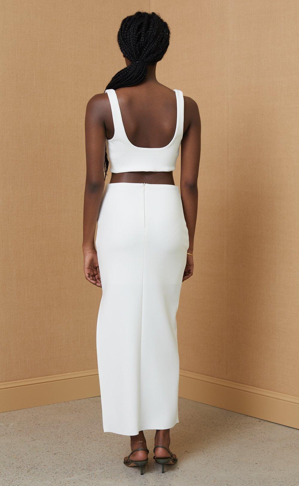 Bec & Bridge Clover Top & Midi Skirt Set - Ivory - Size 8 - Image 3