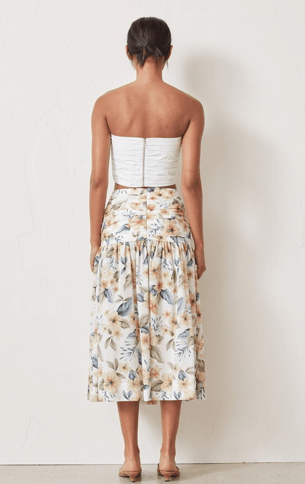 Bec & Bridge Fleurette Midi Skirt Print Size 6 - Image 4