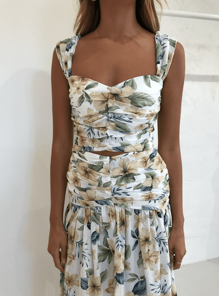 Bec & Bridge Fleurette Midi Skirt Print Size 6 - Image 2