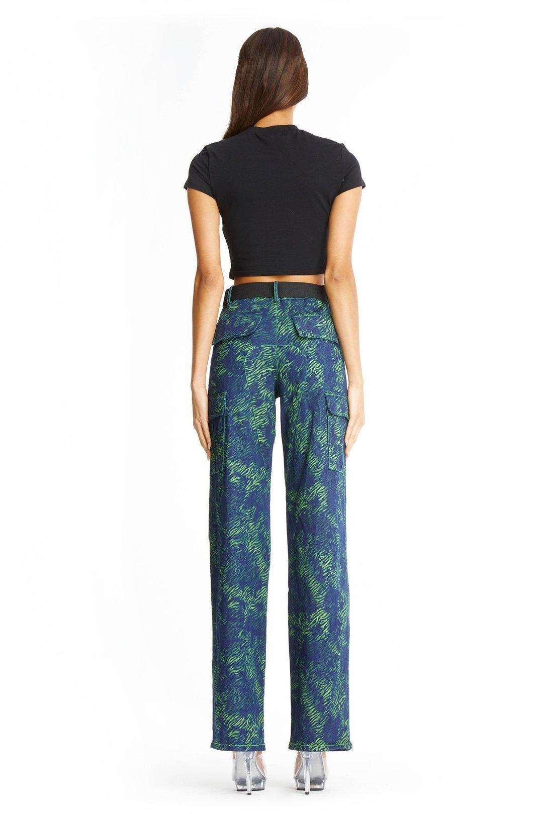 I.AM.GIA Sinead Pants Green Tiger Size S / AU 8 for rent on The Volte - main image