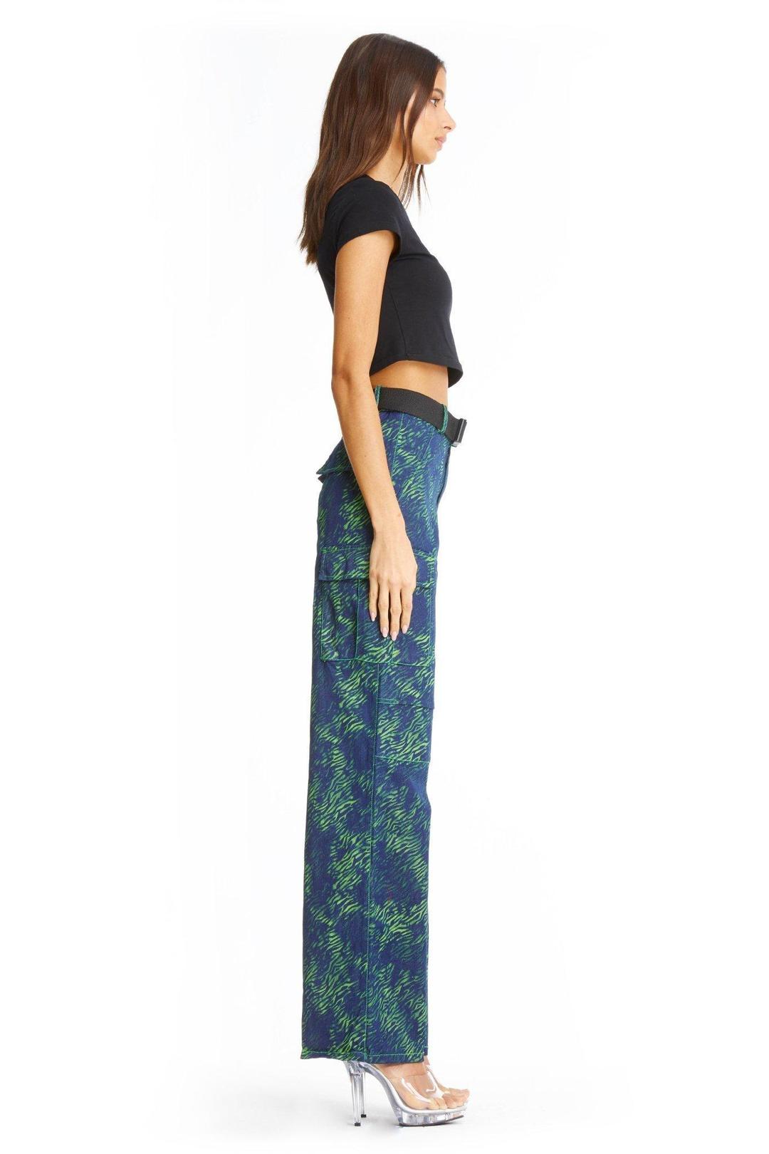 I.AM.GIA Sinead Pants Green Tiger Size S / AU 8 for rent on The Volte - main image