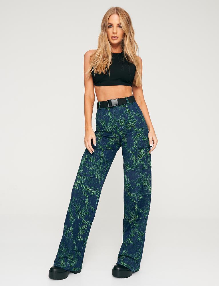 I.AM.GIA Sinead Pants Green Tiger Size S / AU 8 - Image 1