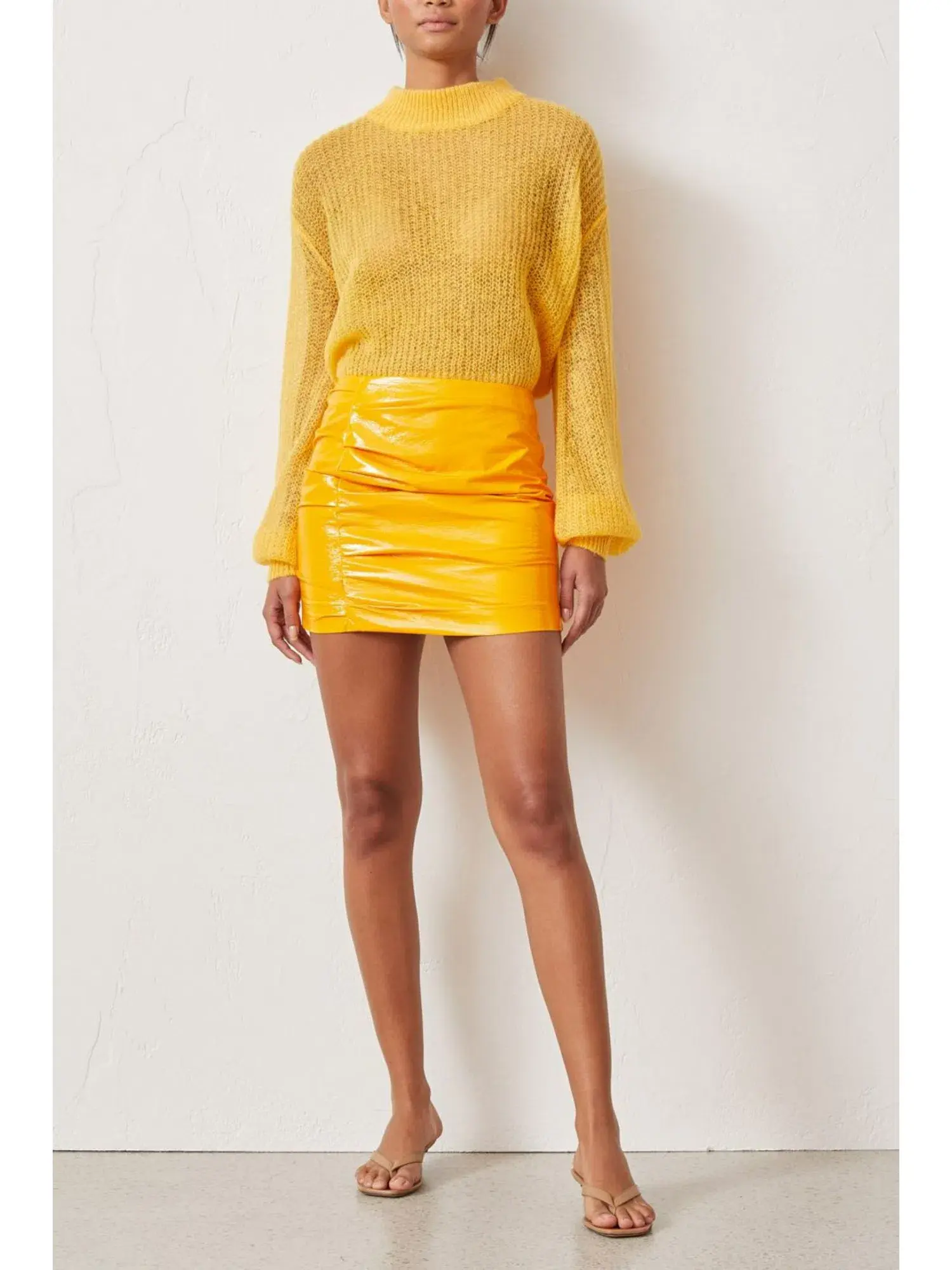 Bec & Bridge Citrus City Mini Skirt Tangerine Size AU 6 - Image 1