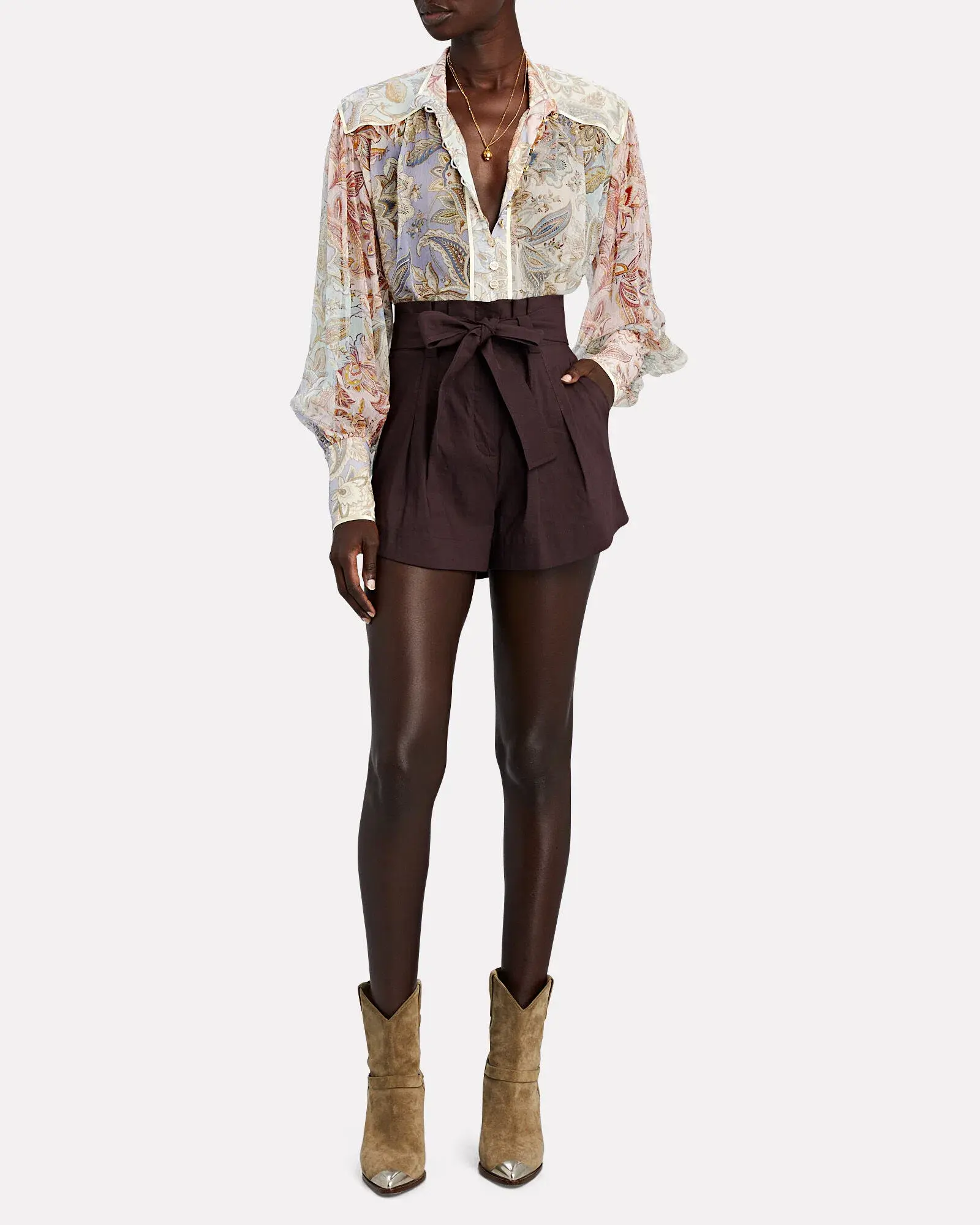 Zimmermann Lucky Bound Blouse Floral Size 8 - Image 1