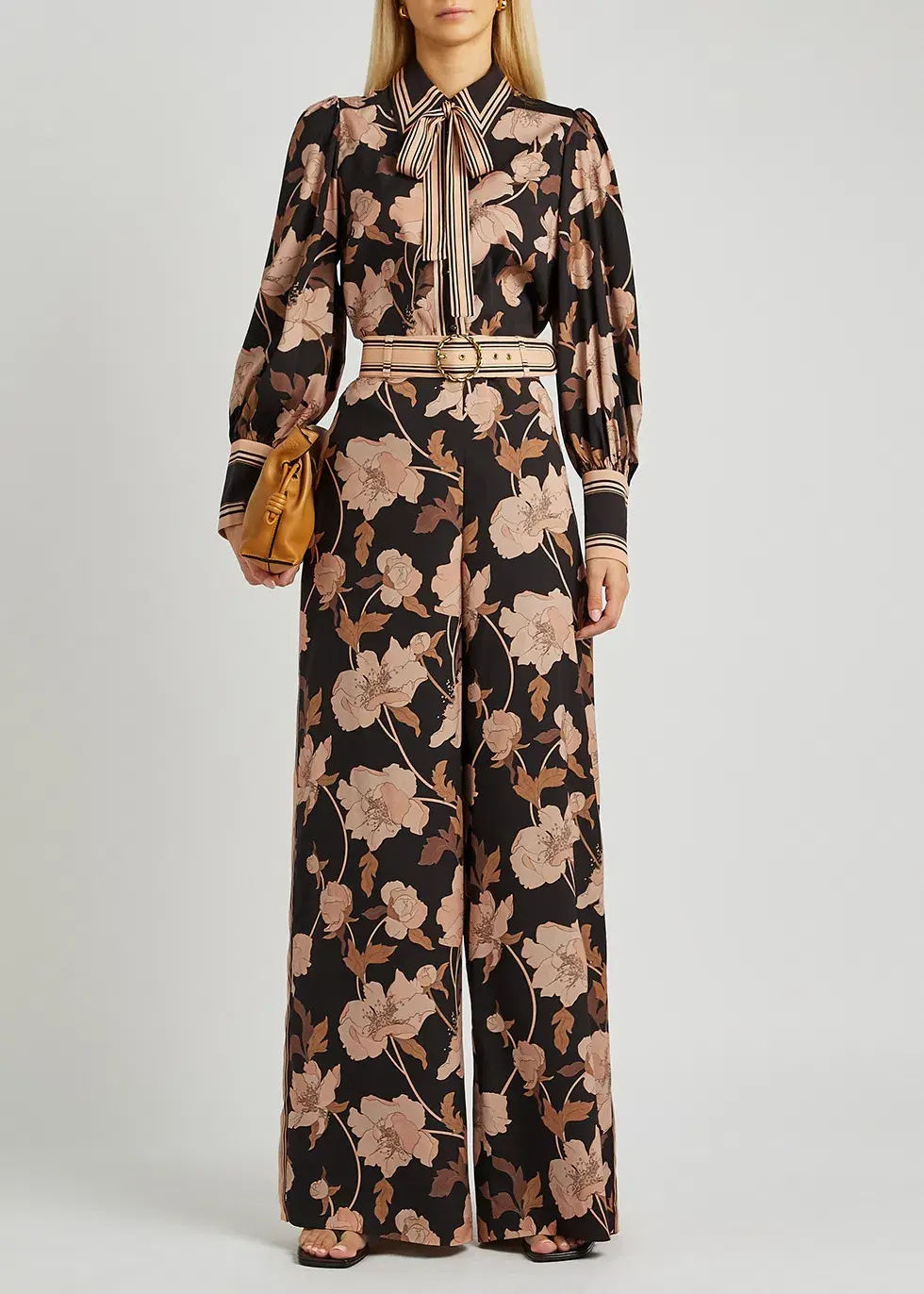 Zimmermann Concert Peonies Shirt Black Peonies Size 8 - Image 1