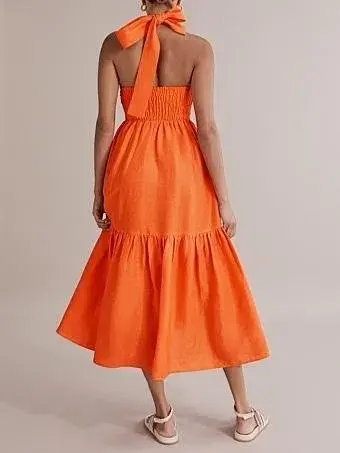 Country Road french linen dress for rent on The Volte - main image