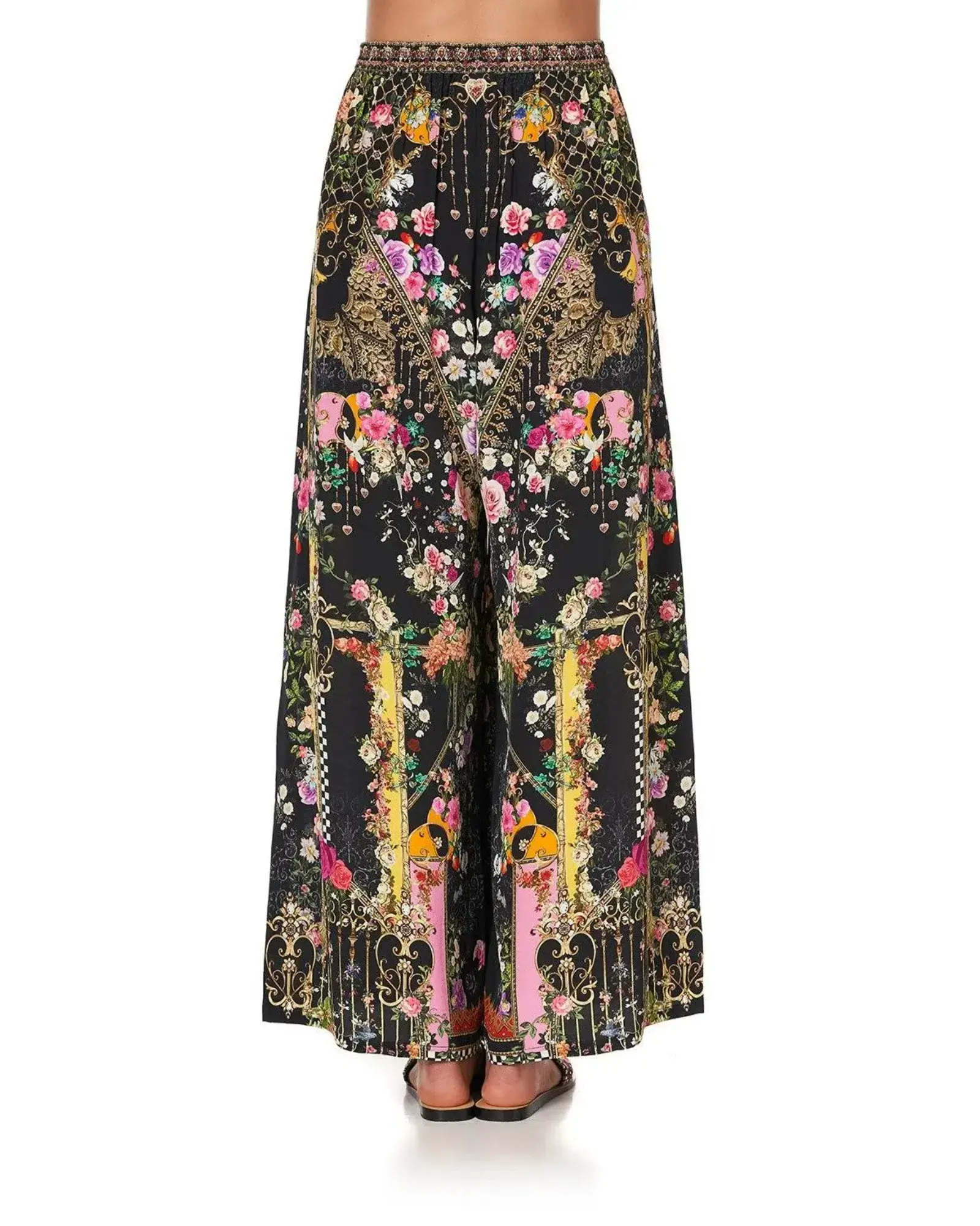 Camilla Wide Leg Trouser With Front Pockets Print Size XS / AU 6  - Image 2
