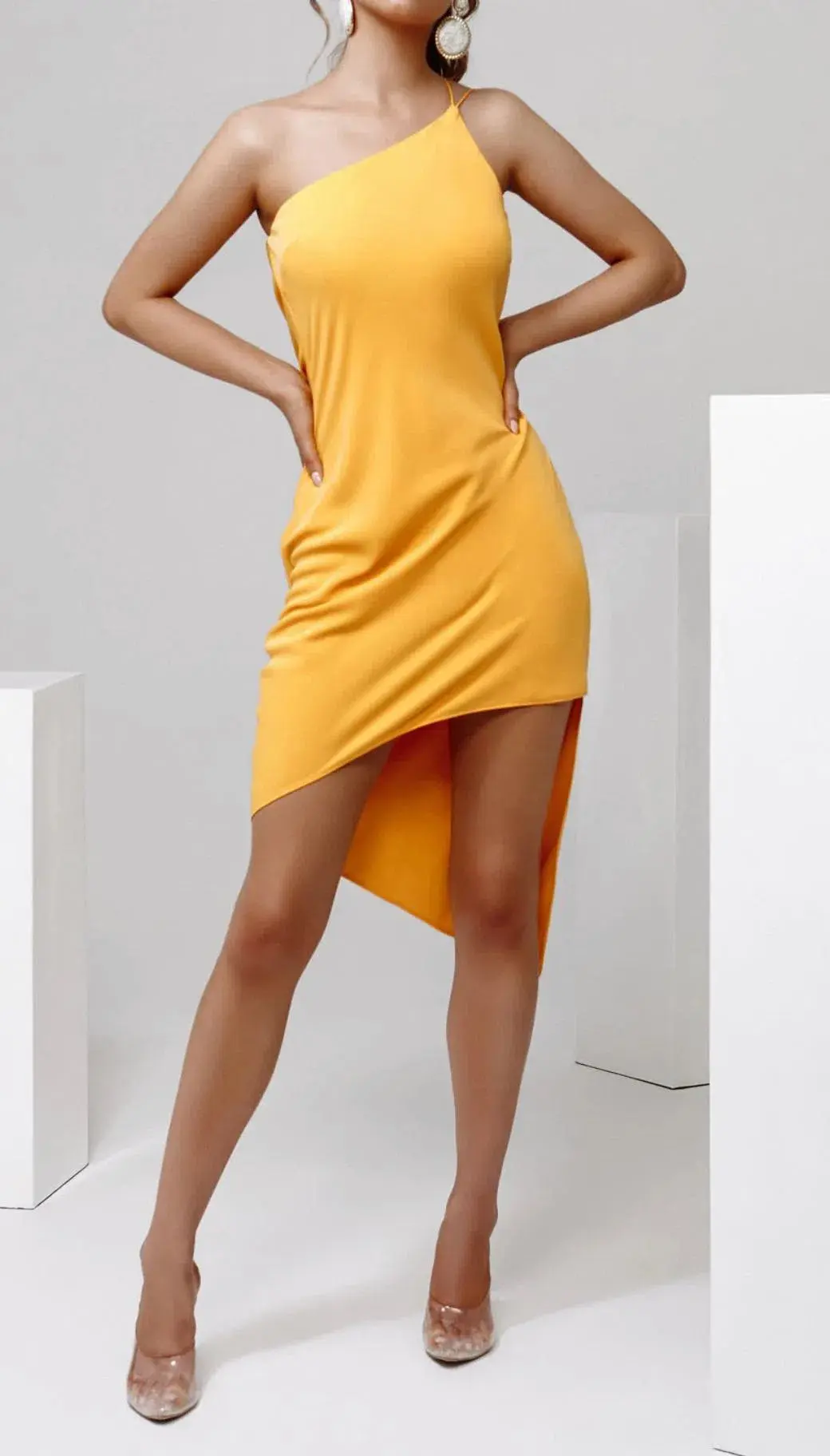 Derma Department Anya Dress Orange Size 8 - Image 1