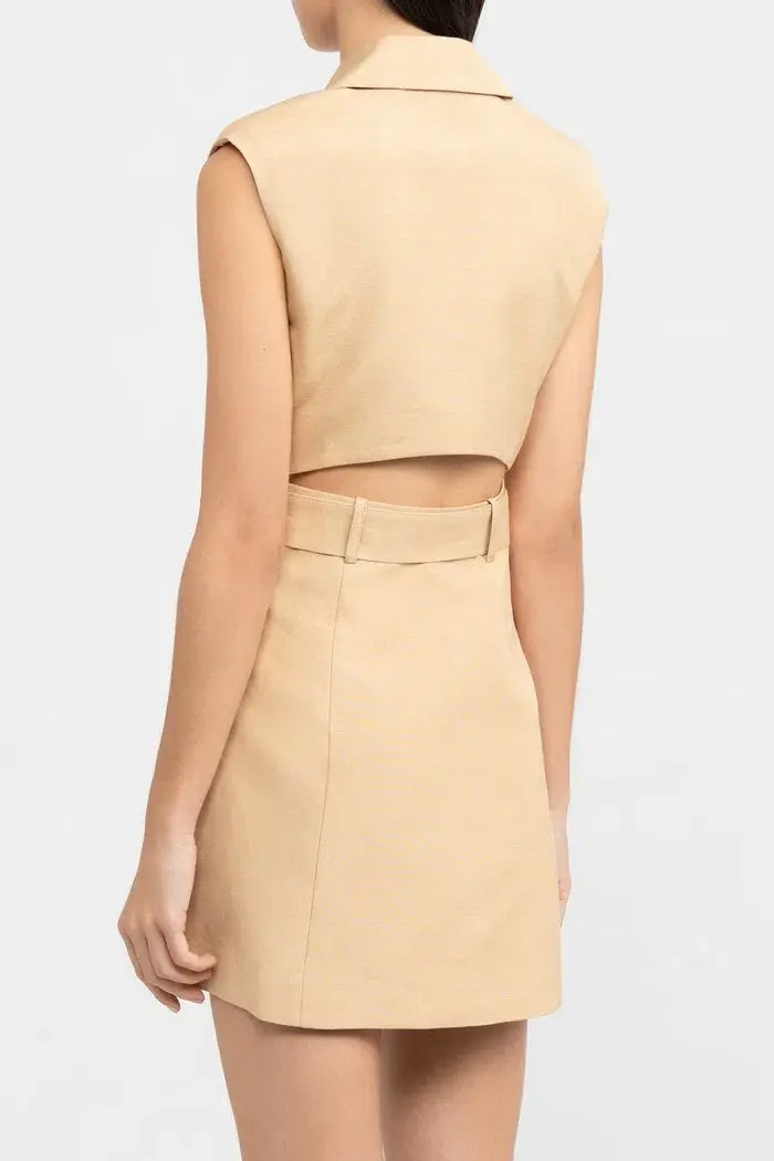 Significant Other Ruby Dress Beige Size 8 - Image 2