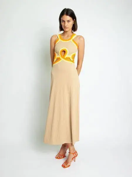 Christopher Esber Looped Verner Bind Multi Strapped Dress Size 6 for rent on The Volte - main image