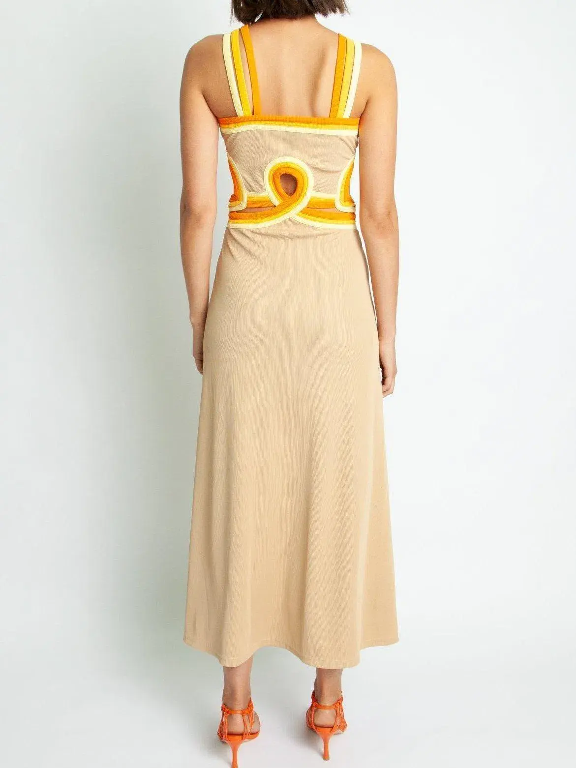 Christopher Esber Looped Verner Bind Multi Strapped Dress Size 6 - Image 3