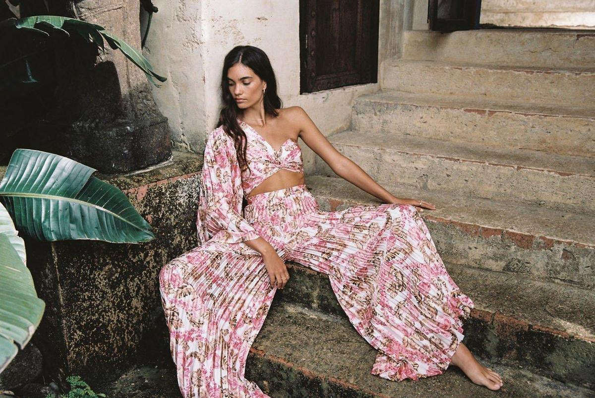  Significant Other Simone Top and Pants Skirt Set Print  - Image 1