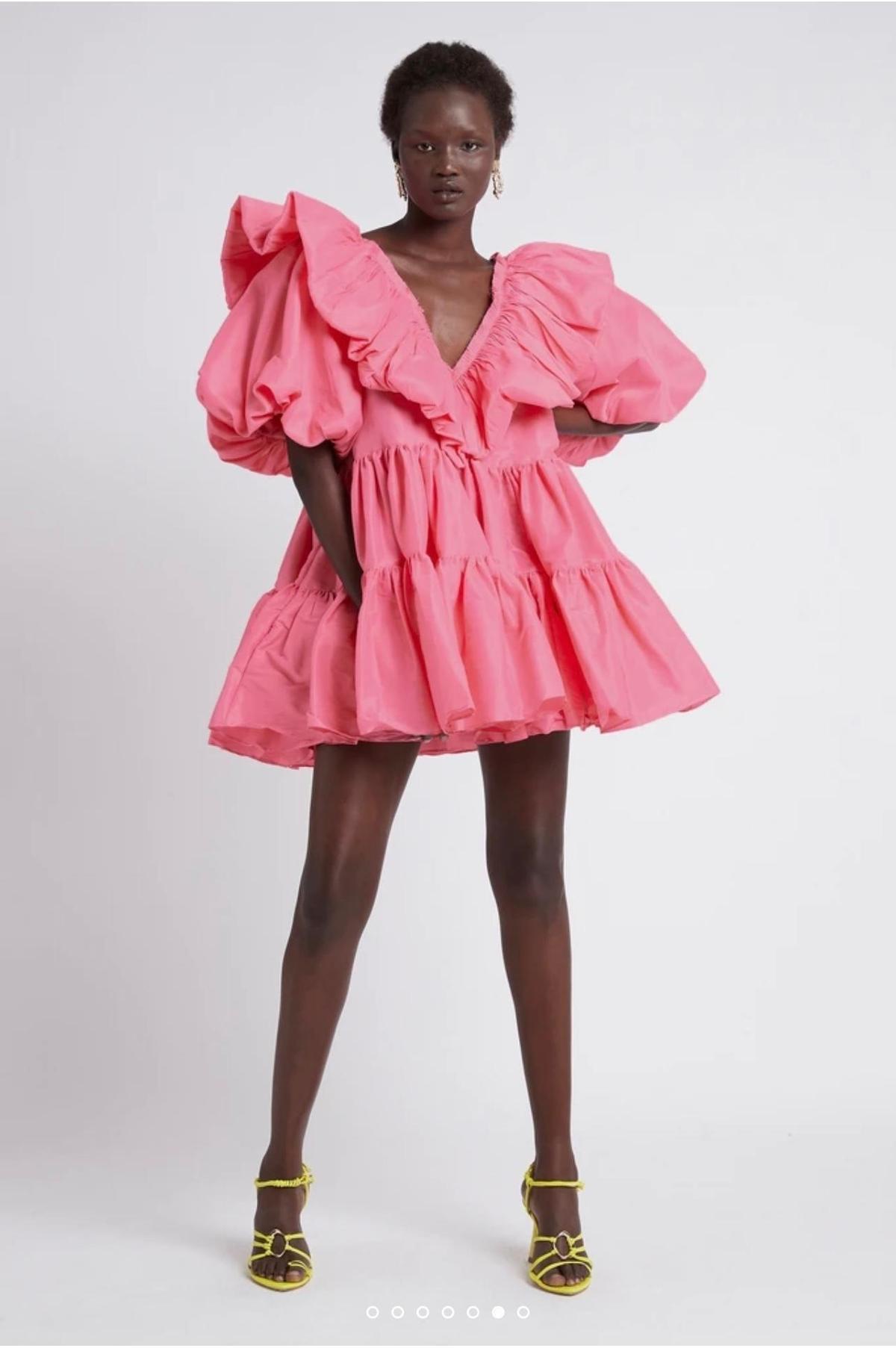 AJE - Solstice Ruffle Tiered Smock Dress - Image 6