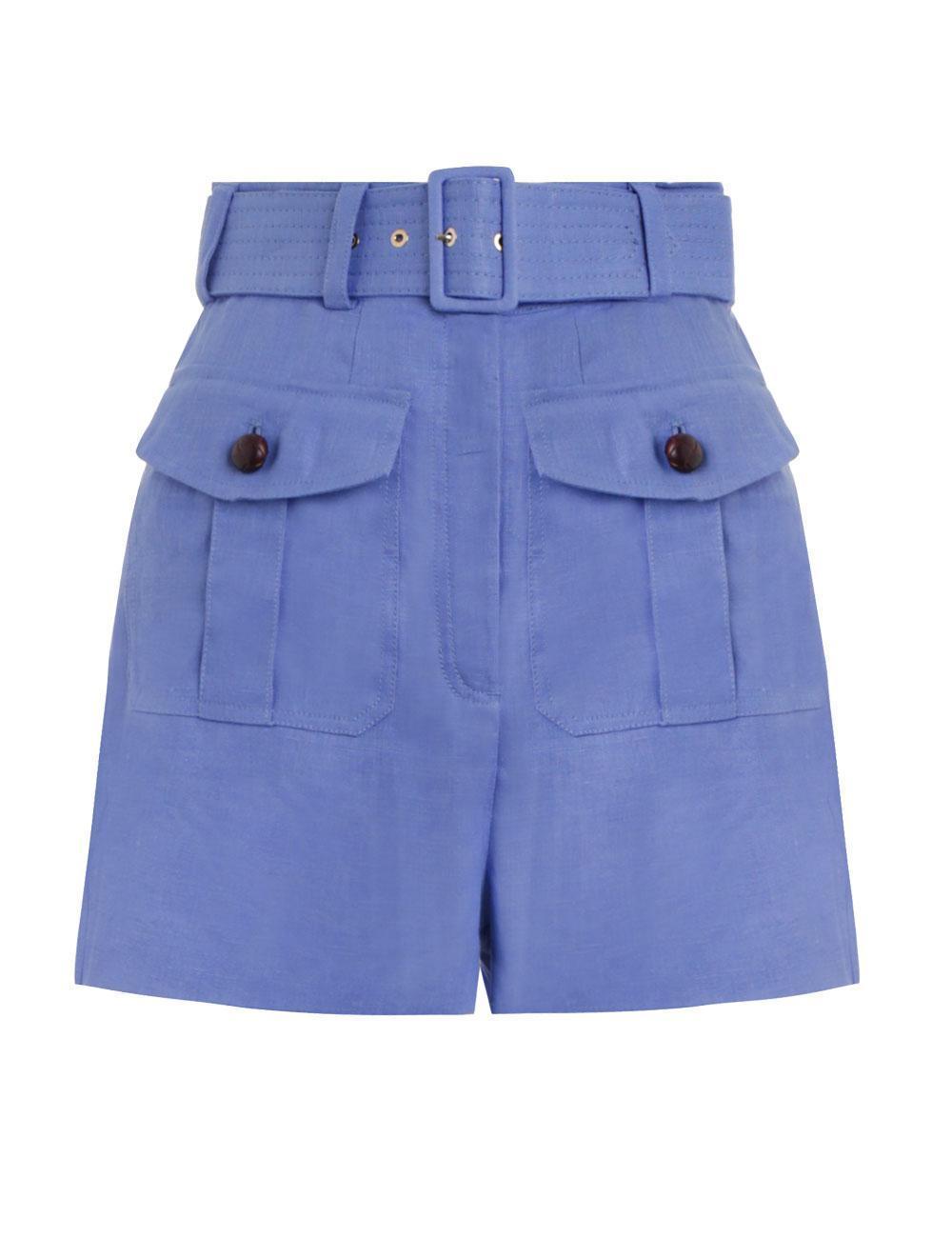 Zimmermann Corsage Safari Short Jacaranda Blue Size 0 / AU 8 - Image 4