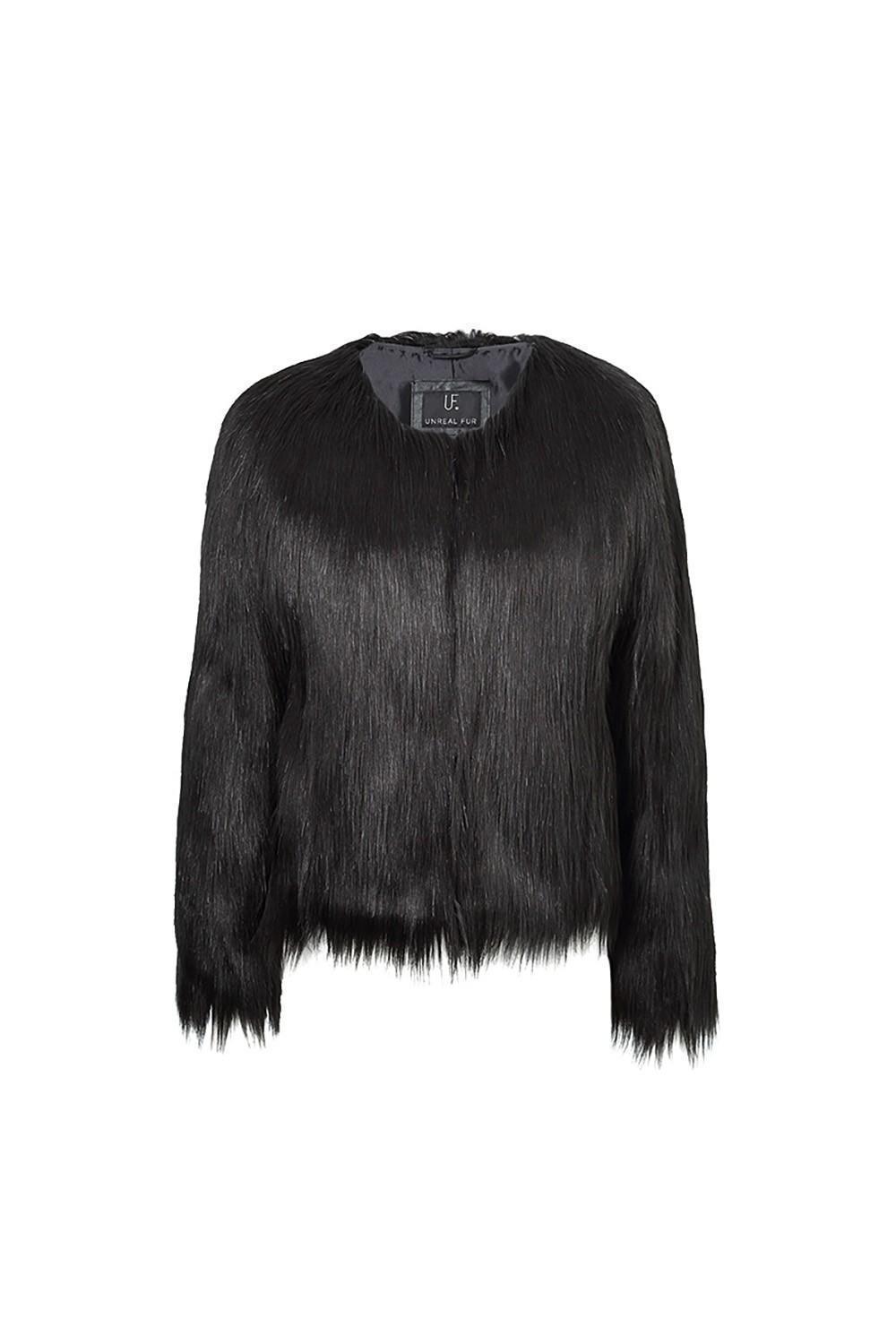 Unreal Fur Unreal Dream Jacket Black Sz 6 for rent on The Volte - main image