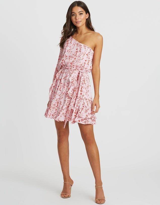 Tussah Sondra Mini Dress Pink Floral Size 12 - Image 3