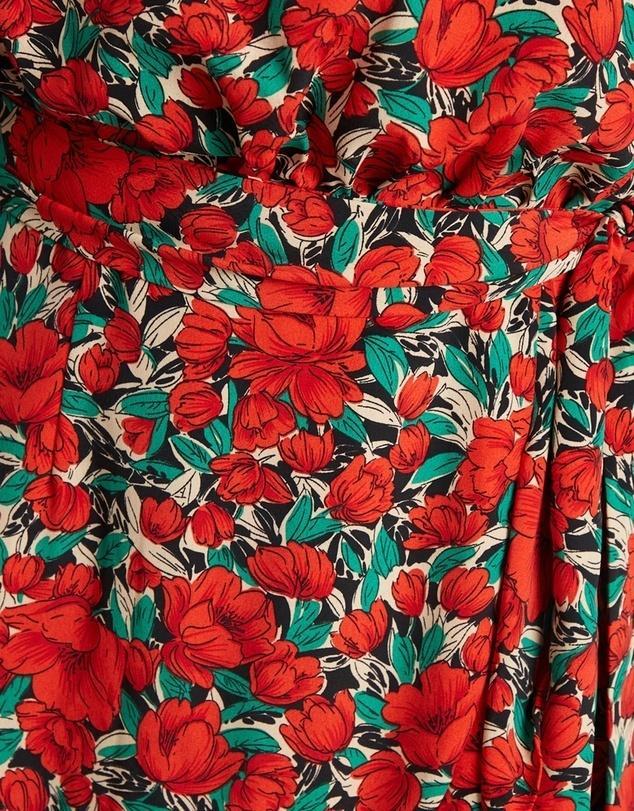 Tussah Hamptons Mini Dress Red Floral Size 12 for rent on The Volte - main image