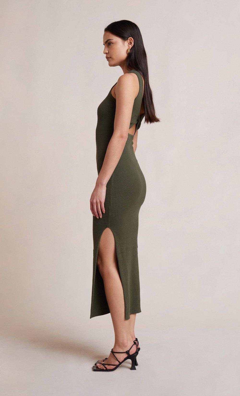 Bec & Bridge Riviera Midi Dress Army Size 12 - Image 4