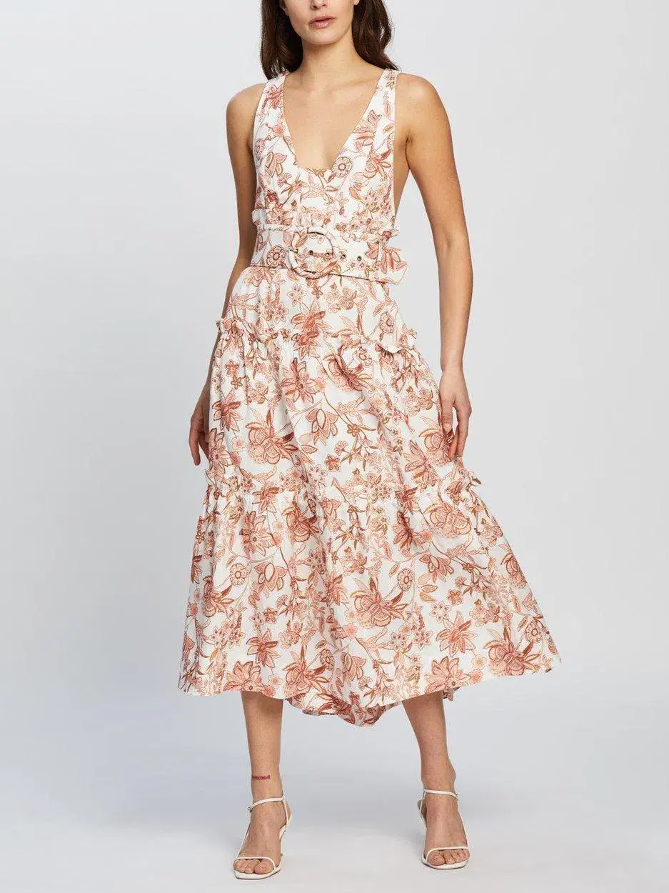 Shona Joy Carolina Tiered Midi Dress  - Image 1