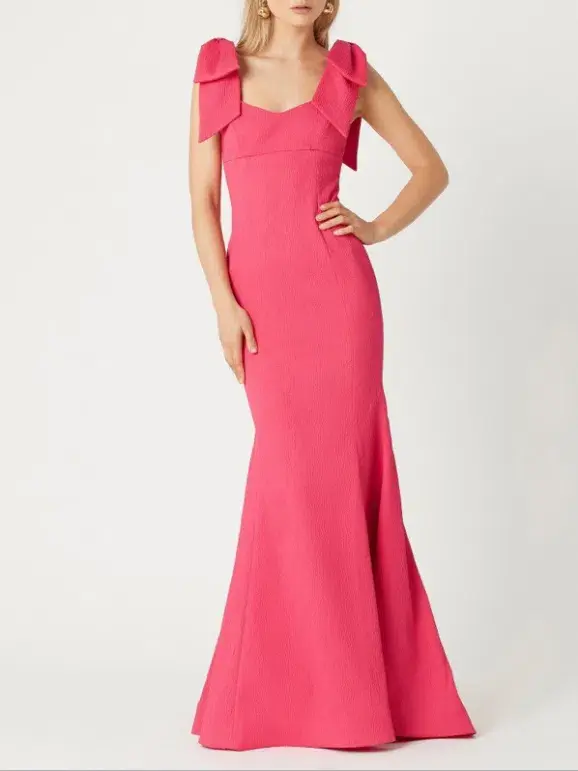 Rebecca Vallance Martini Bow Gown Pink - Image 1