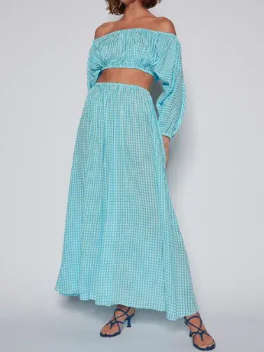 Scanlan Theodore Gingham Cut Out Dress - Image 3