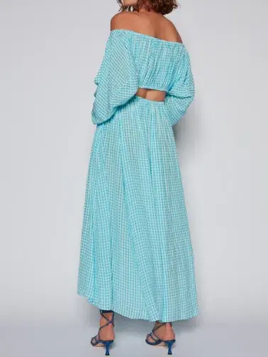 Scanlan Theodore Gingham Cut Out Dress - Image 2