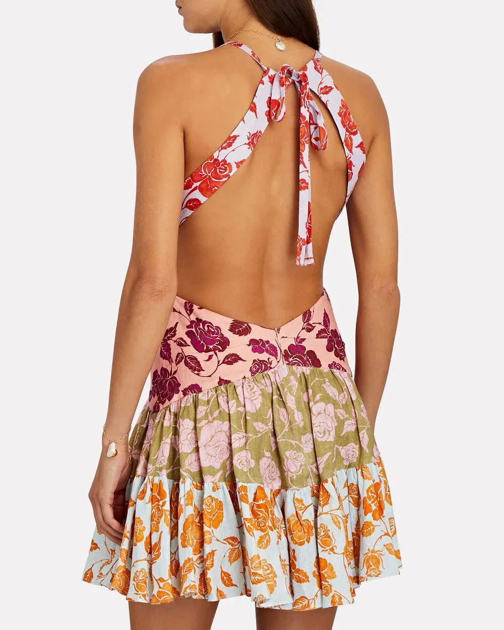 Zimmermann Lovestruck V Mini Dress Floral Size 0/AU 8 - Image 3