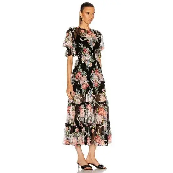 alice McCALL - Pretty Thing Midi Dress Black Size 8 for rent on The Volte - main image