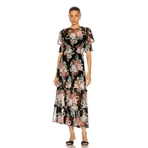 alice McCALL - Pretty Thing Midi Dress Black Size 8 - Image 1