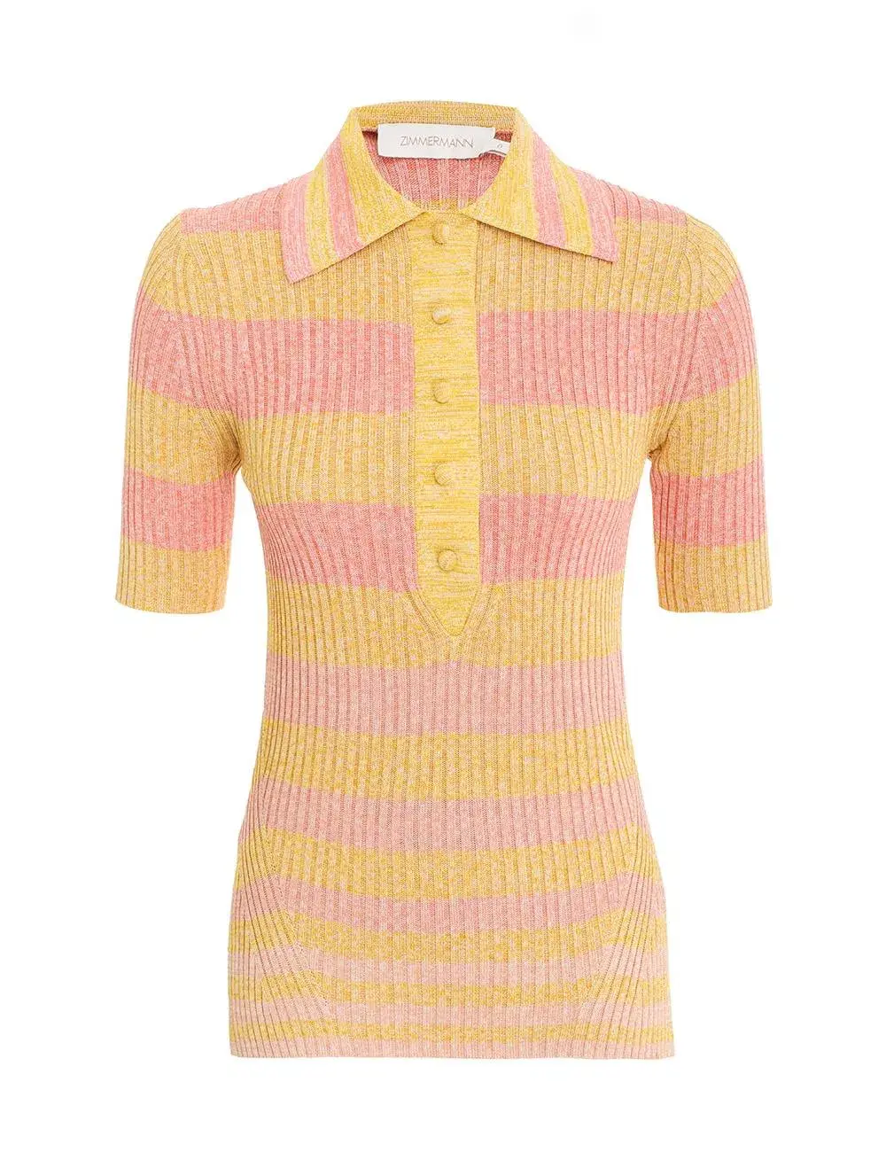 Zimmermann Postcard Knit Polo Shirt and Skirt Set Print Size 12 - Image 1