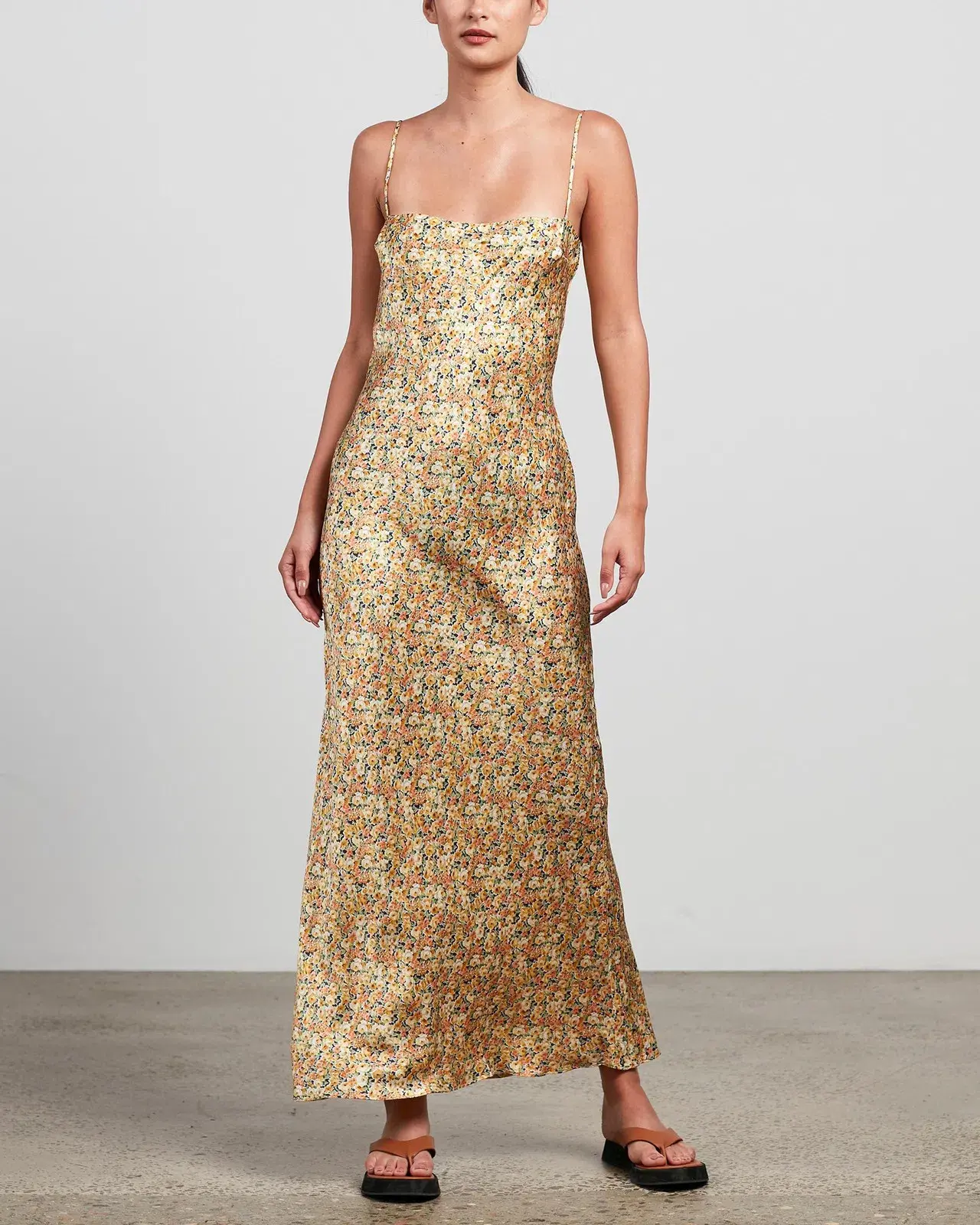 Bec & Bridge Golden Fields Silk Maxi Dress Floral Size 8 - Image 1