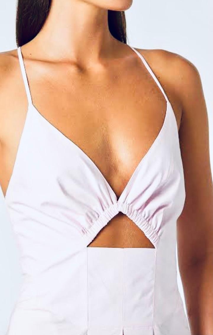 Scanlan Theodore Cotton Strappy Dress White Size 8 - Image 4
