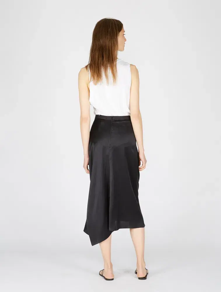 Christopher Esber Incline Taped Gathered Skirt Black Size 8 - Image 2