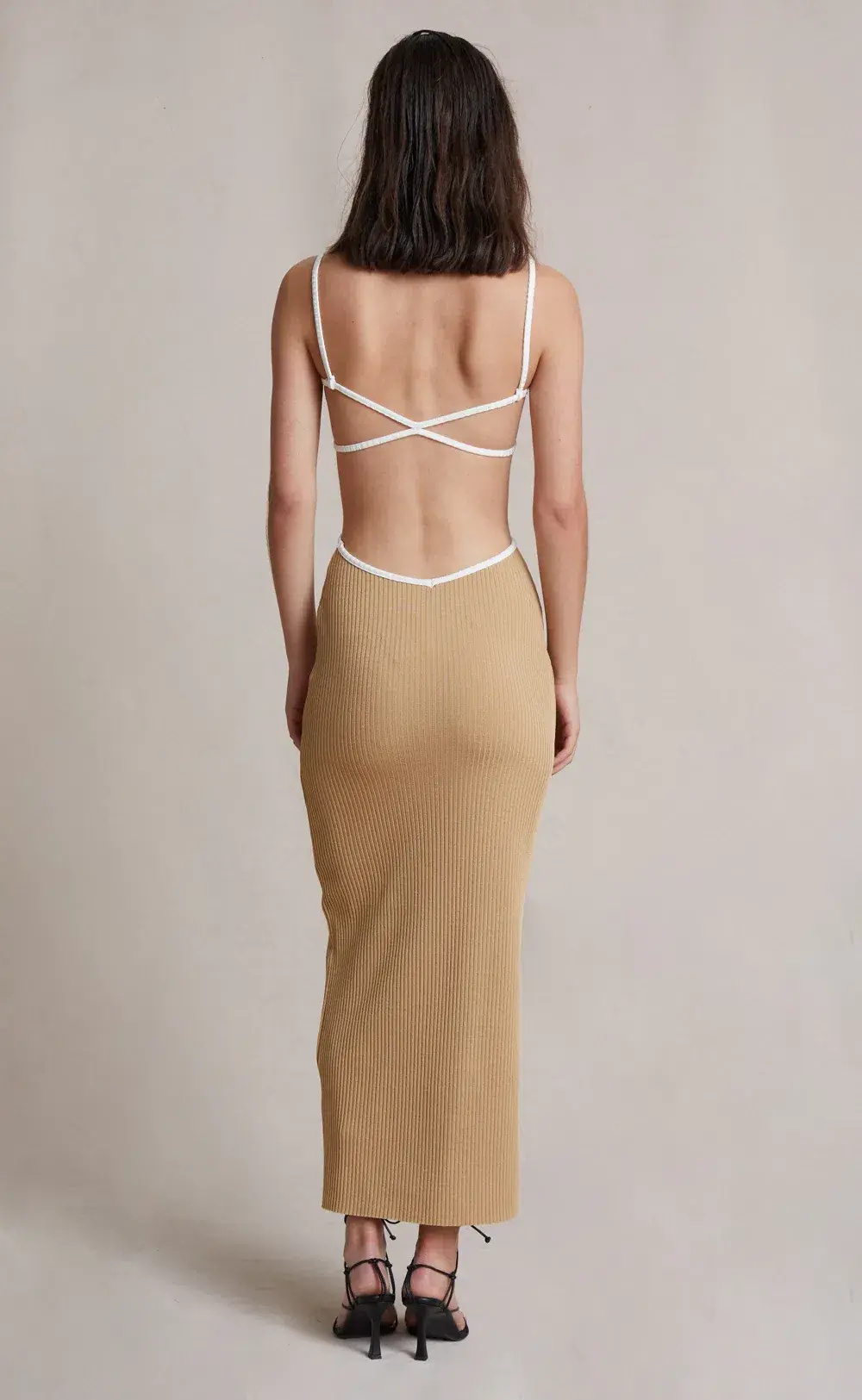 Bec and Bridge Coyote Midi Dress Brown Size 6  - Image 3