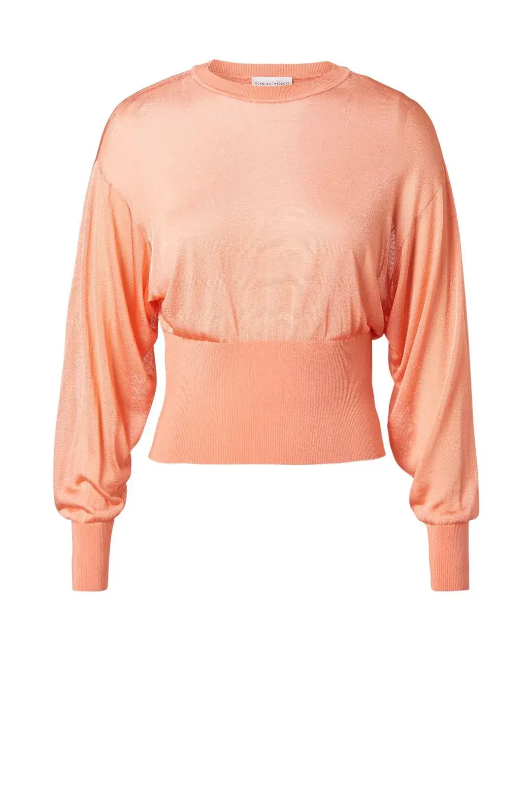 Scanlan Theodore Gloss Knit Sweater and Pleated Skirt Set Orange Size 6 - Image 5