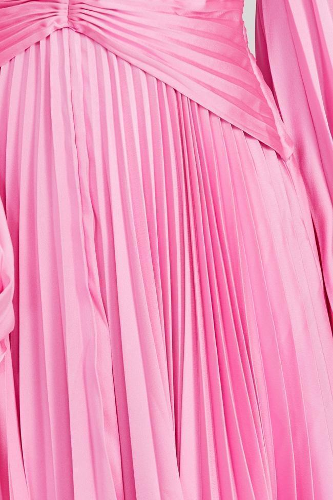 Acler - Palms MIdi Dress in Confetti Pink - Size 8 - Image 4