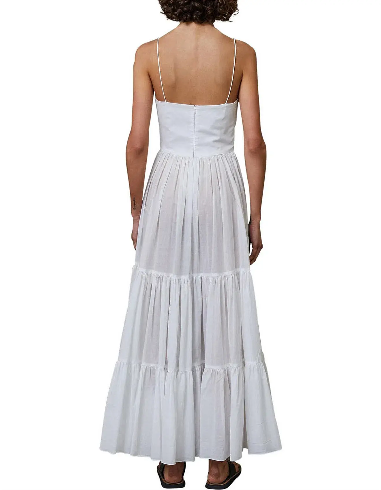 Bec & Bridge Miami Palm Midi Dress Ivory Size 10 - Image 2