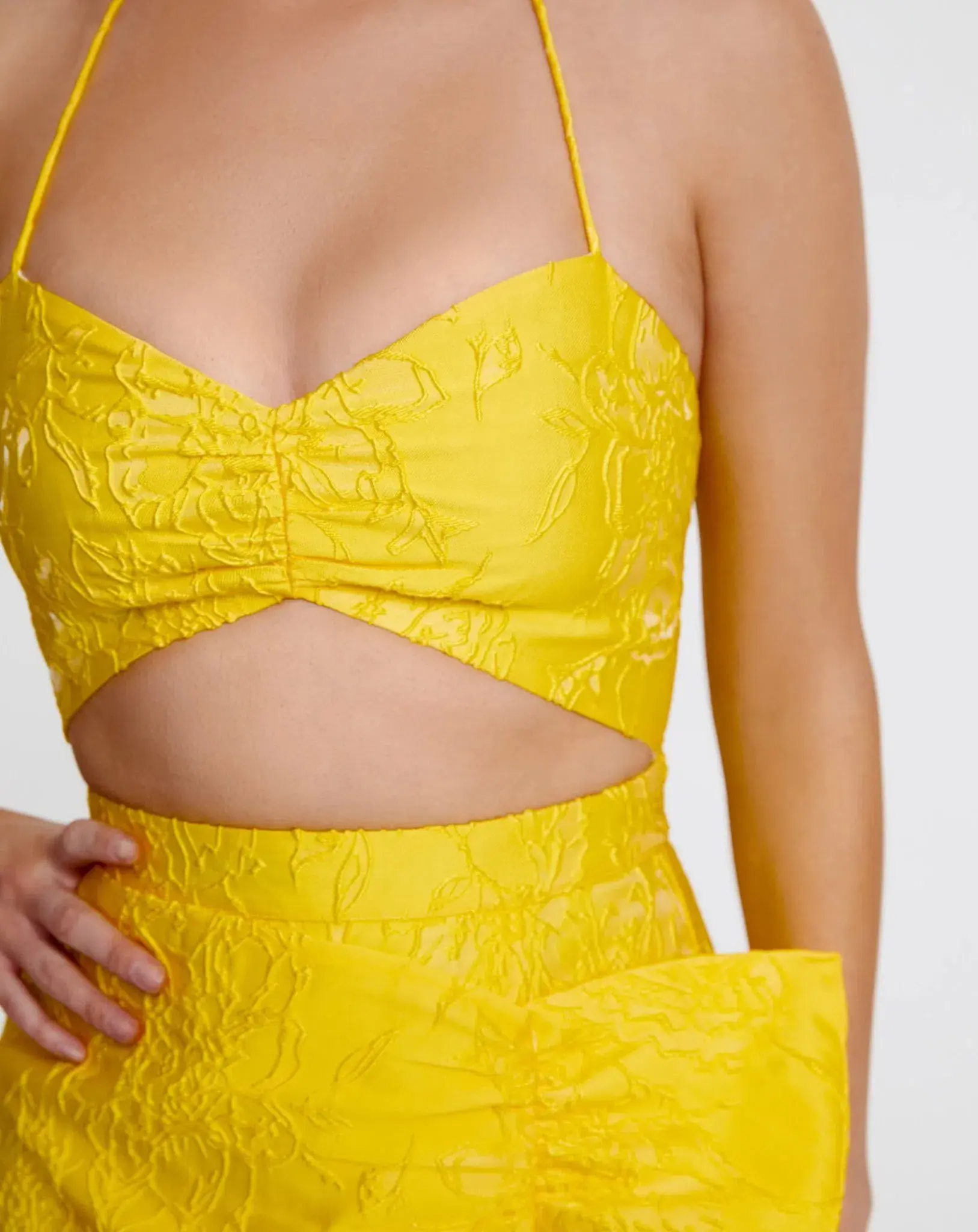 Derma Department Paloma Dress Yellow Size 8 - Image 4