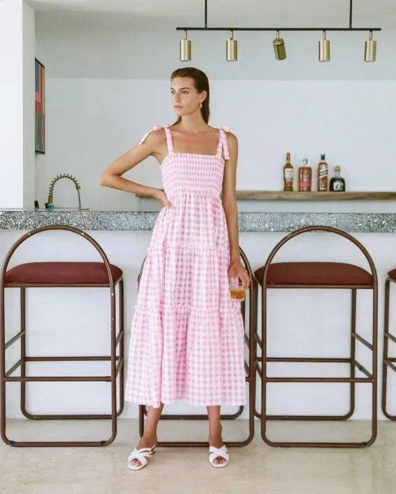 Steele Lyla Pink Dress size M for rent on The Volte - main image