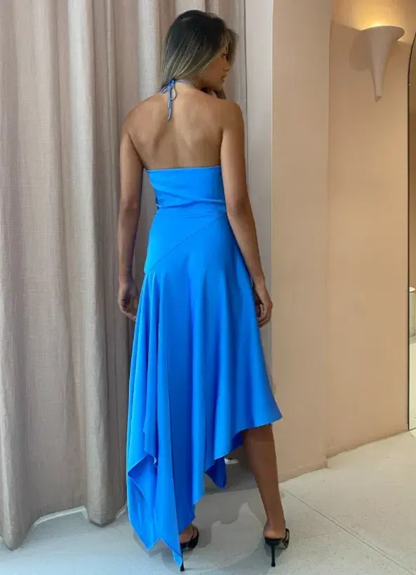 One Fell Swoop Lily Midi Dress Blue Size 8 - Image 3