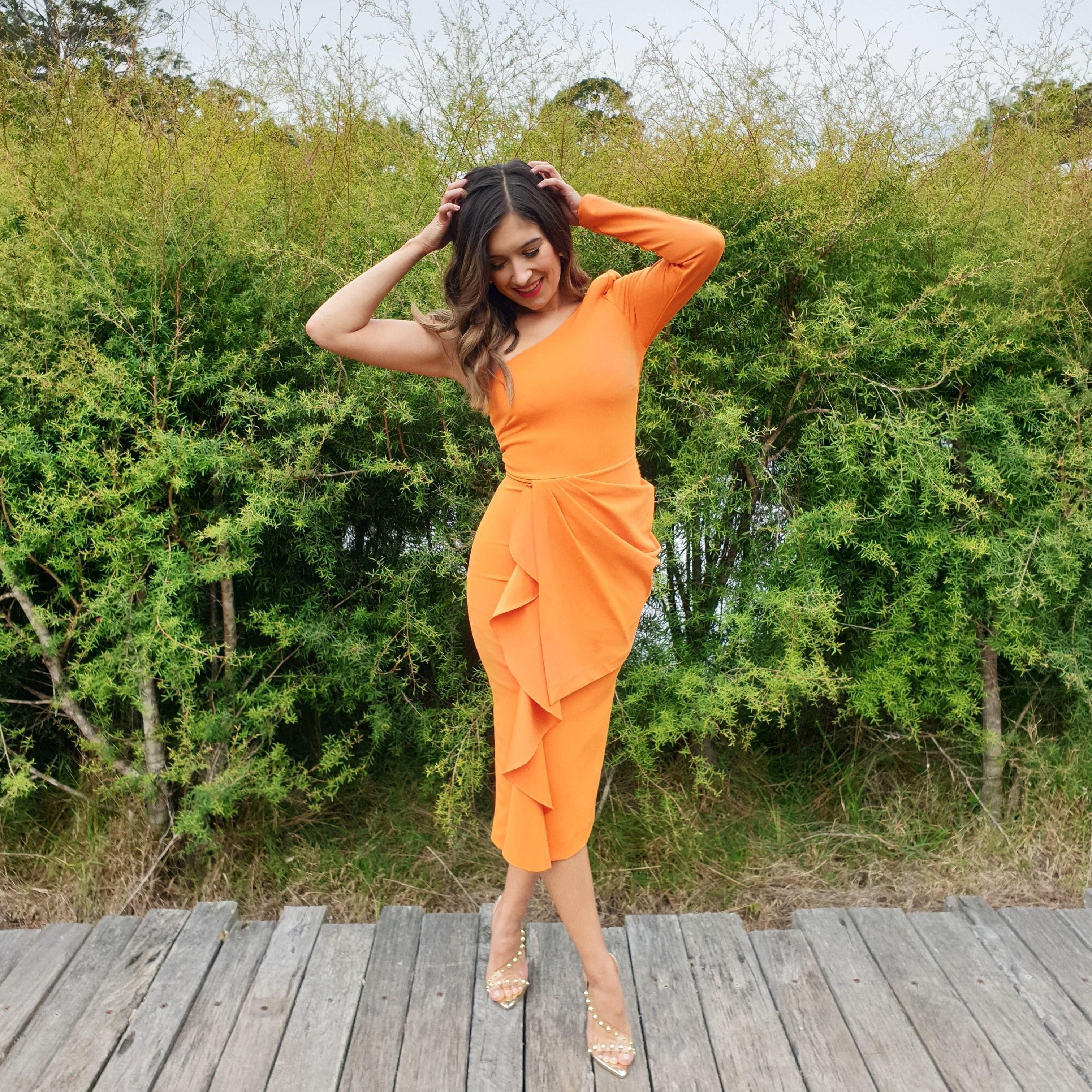 Mossman Follow Me Dress Orange Size 8  - Image 3