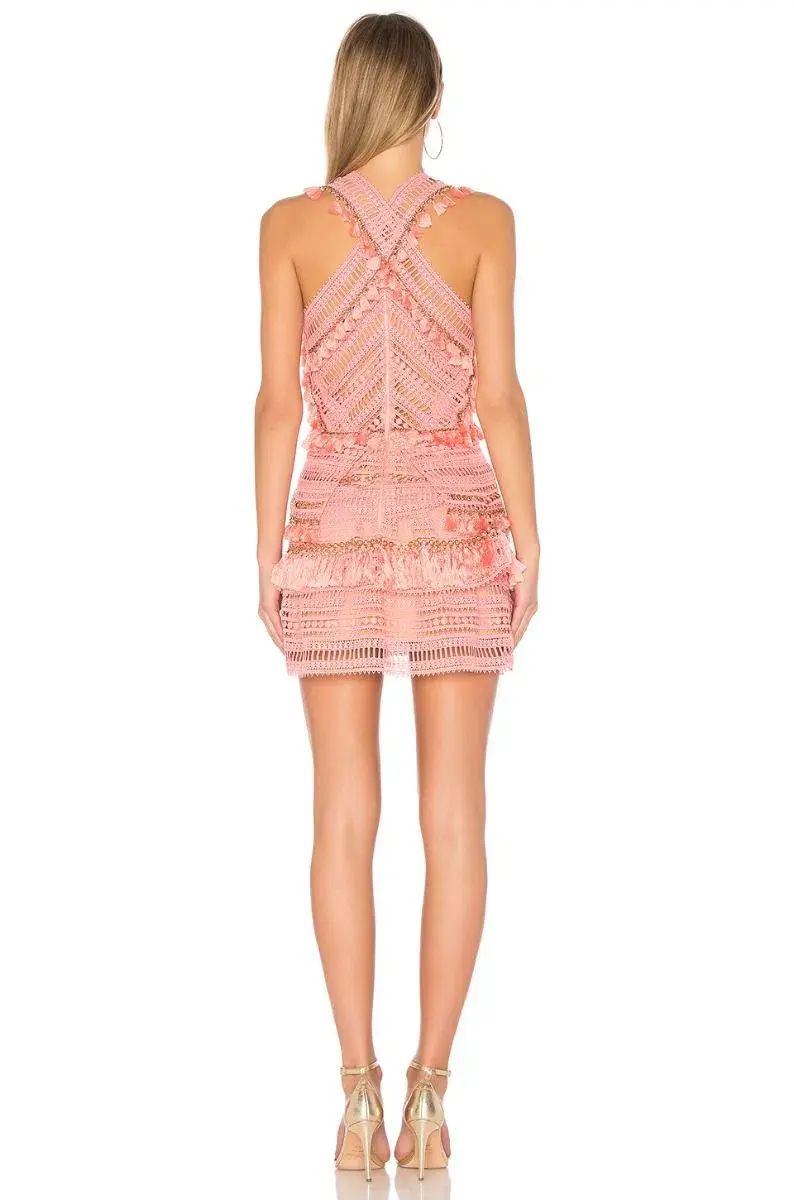 Thurley Foxtrot Mini Dress Flamingo Pink Size 10  - Image 3