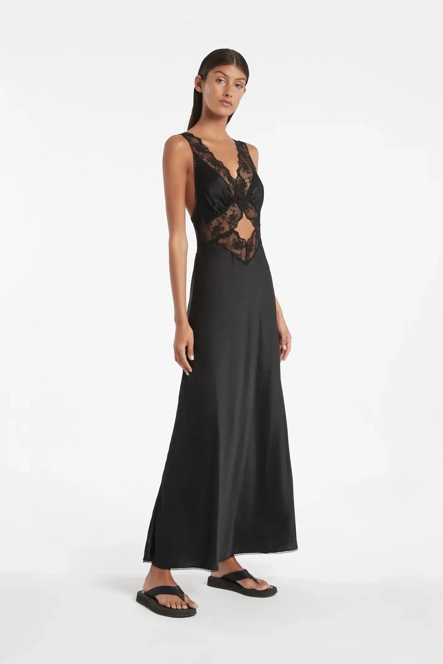 Sir the Label Aries Cut Out Gown Black Size 1 - Image 2