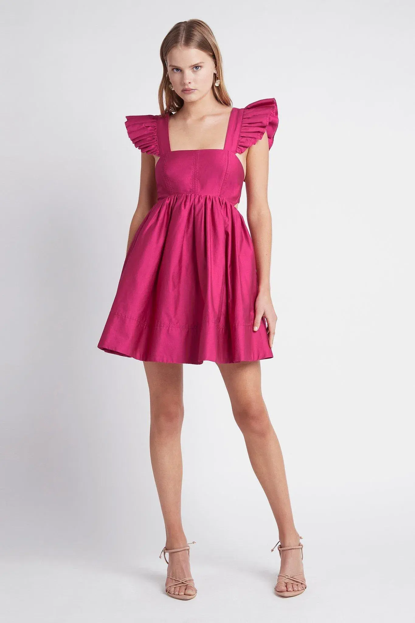 Aje Midsummer Mini Dress Carmine Size 8 - Image 1