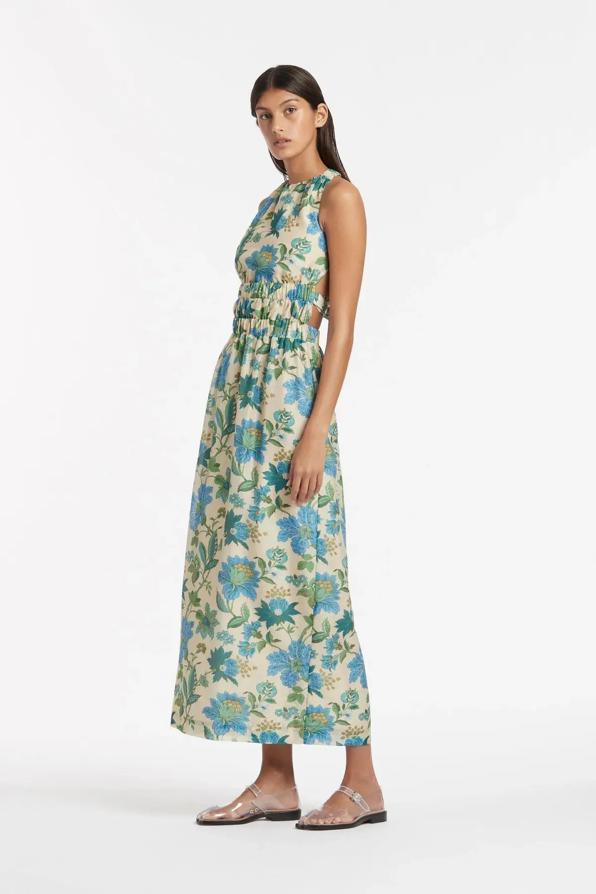 Sir The Label Celia Cross Back Gown Marguerite Floral Print Size 8 - Image 2