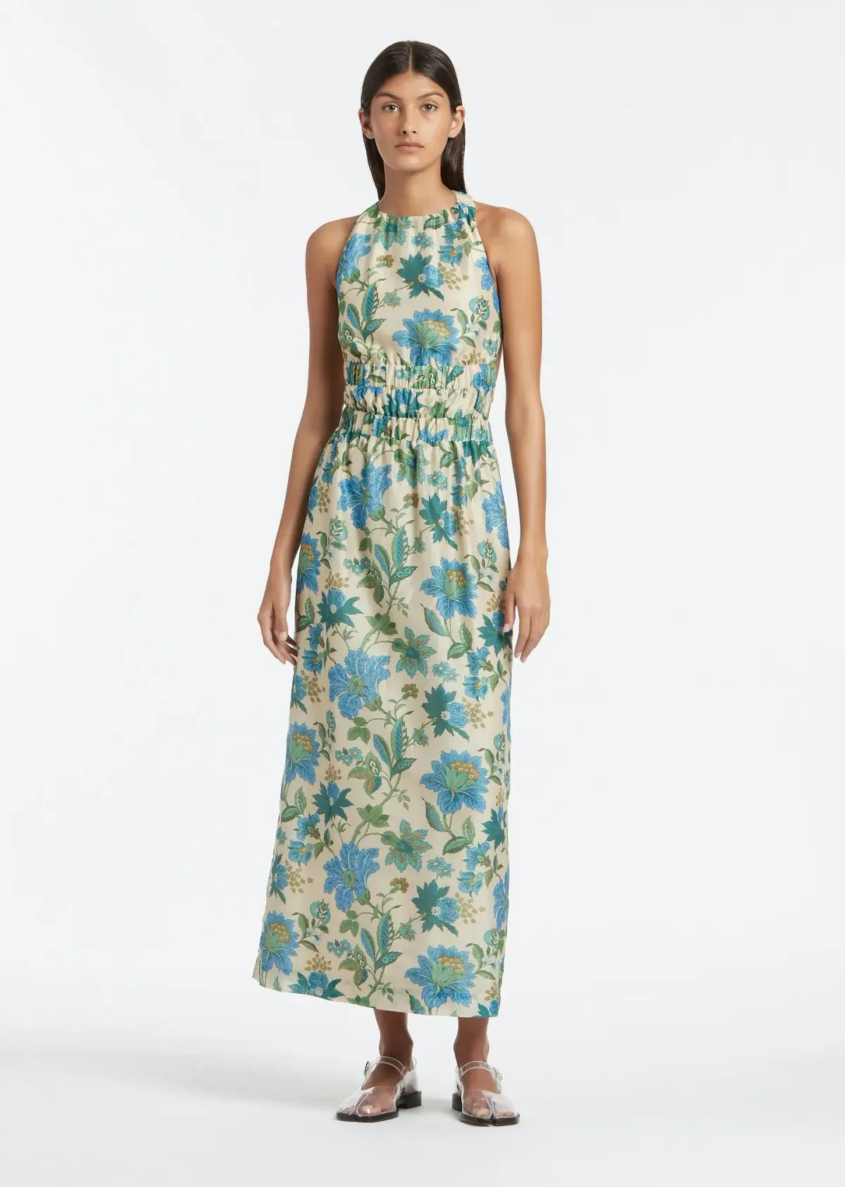 Sir The Label Celia Cross Back Gown Marguerite Floral Print Size 8 - Image 1